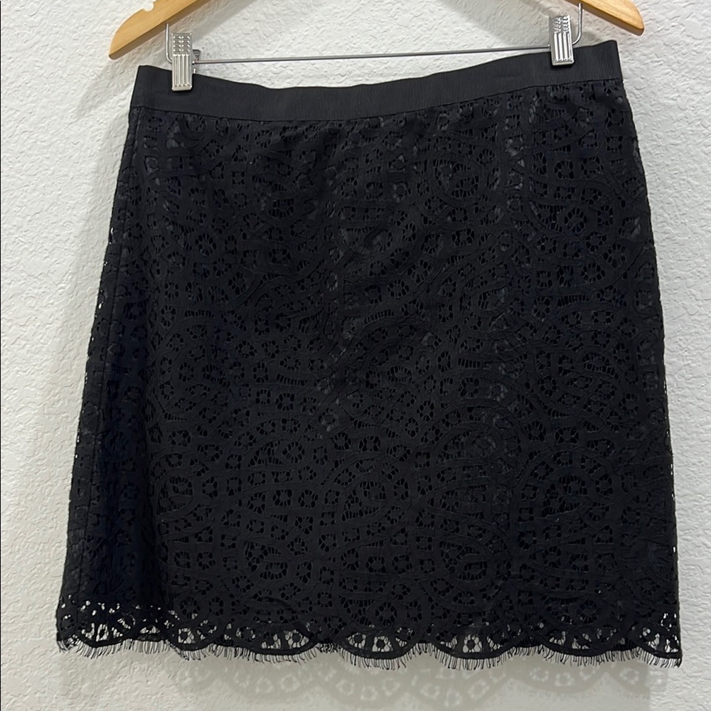 JOE‎ FRESH Black Lace mini Skirt Size 8